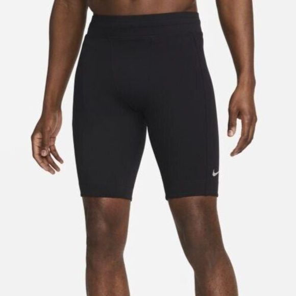 Nike Yoga DQ4890-010 Men's Sz M Black Dri-FIT Tight Fit Training Shorts - Picture 1 of 11